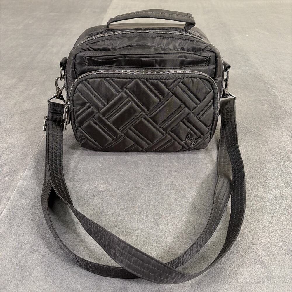 Lug Mini Ranger Crossbody Purse Black Quilted Shoulder Handbag Bnfts Charity